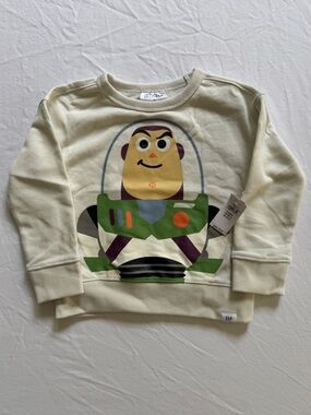 NWT Baby Gap x Disney Toy Story Buzz Lightyear sweatshirt, size 2 year toddler